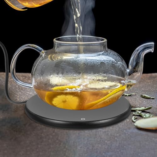 Happyyami USB Electric Mug Warmer with Type-c Interface, 15w High Power Temperature-Controlled Beverage Heating Pad for Coffee and Milk, Desk Reusable Cup Warmer for Home and Office Use