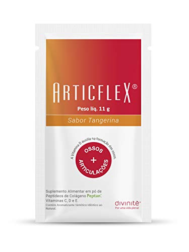 Articflex - 30 sachês - Tangerina - Colágeno Hidrolisado para a Saúde dos Ossos e Articulações, Divi