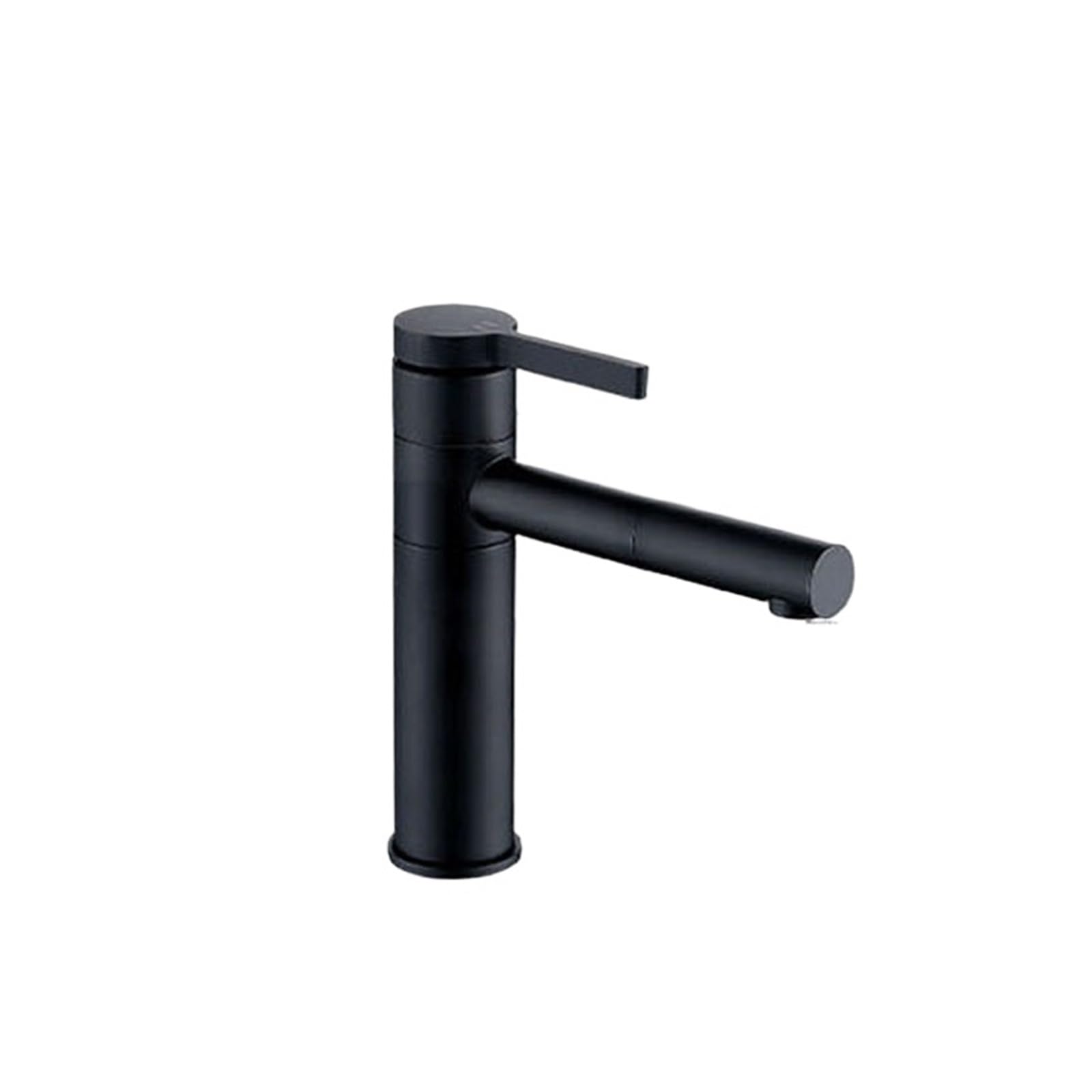 Robinet de lavabo noir mat pour une routine de salle de bains fluide