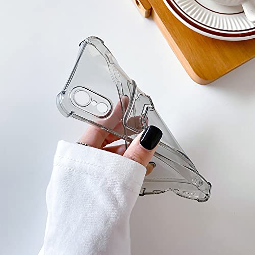 Tuokiou Clear Wallet Phone Case For Iphone Xr Upgrade Clear Card Slot Case Slim Fit Protective Soft Tpu Shockproof Wallet Case With Cute Card Holder Pocket For Apple Iphone Xr 6.1 Inch (2018) (Clear) #TOP3