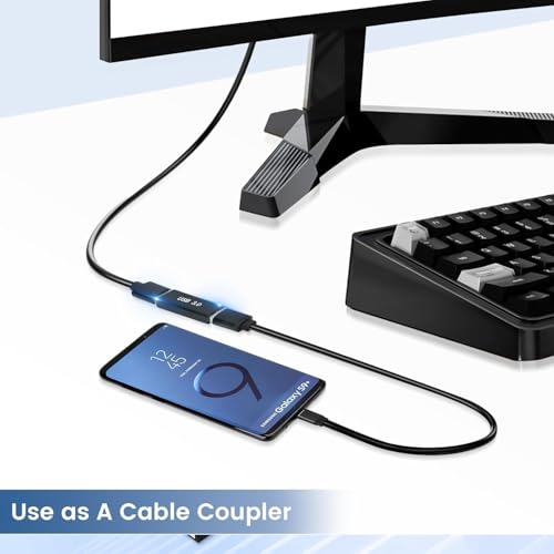 Image of REDWIND USB Female to Female Connector Adapter Coupler 3.0, Type A USB Jointer Both Side Female, Upgraded Extender Converter
