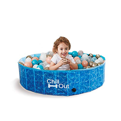 ALL FOR PAWS Chill Out Splash and Fun Dog Pool, Medium, 9.5507 kg