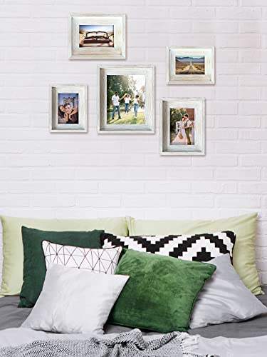 Robhomily 4X6 White Rustic Picture Frame Solid Wood With High Definition Glass, Farmhouse Distressed Wood Picture Frame 4X6 For Wall Or Tabletop Display Home Decor #TOP5