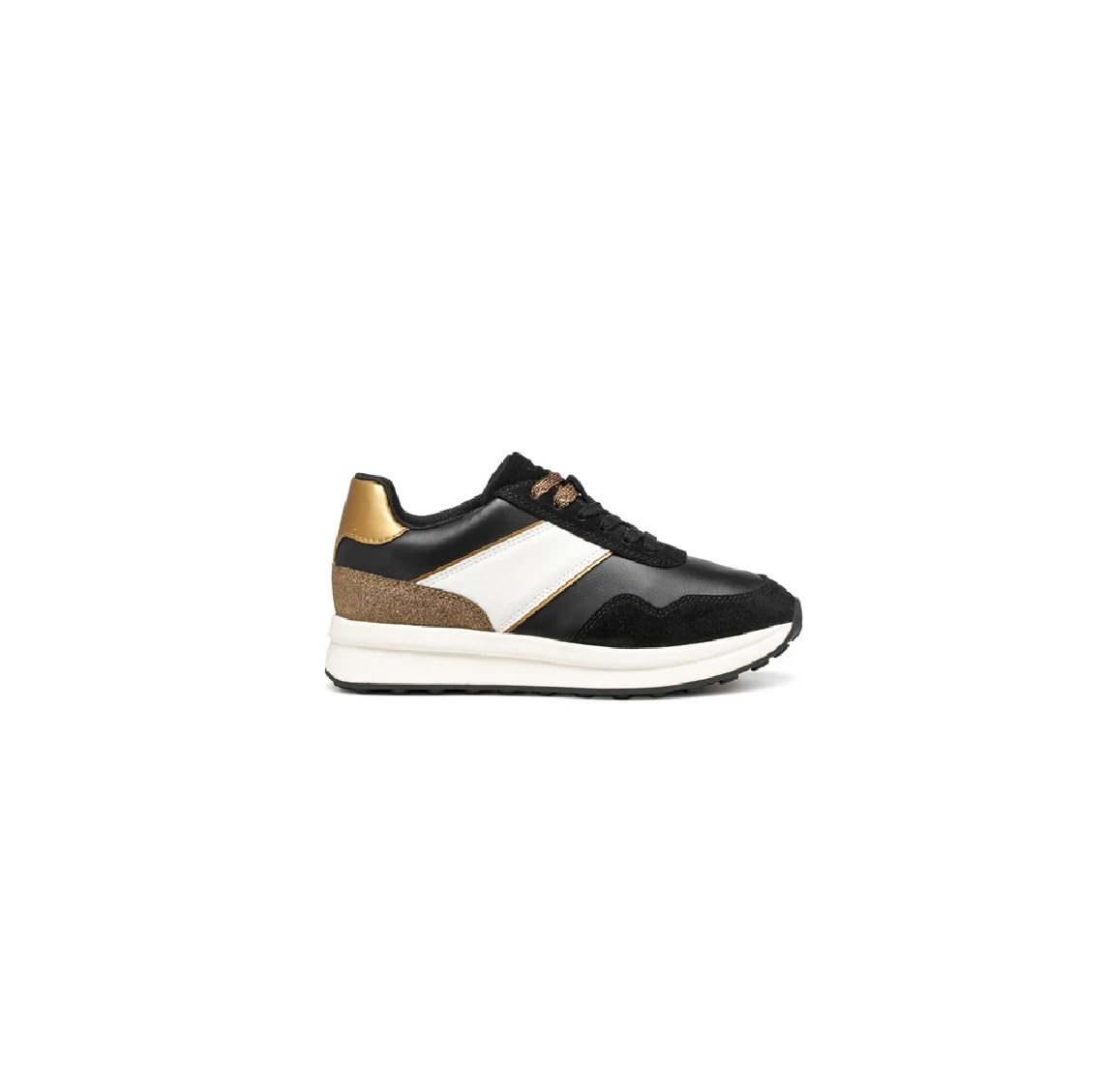 Geox Womens Drunntix Sneaker, Black, 2.5 UK