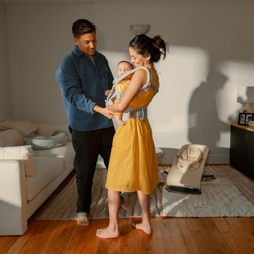 Ergobaby Omni Deluxe Baby Carrier Newborn to Toddler - Breathable Baby Carriers for Summer - All-Position Carrier with Enhanced Lumbar Support & Airflow (7-45 Pounds), Cotton, Pearl Grey Pearl Grey Cotton image 9 of 9 B0DWG1T3SW