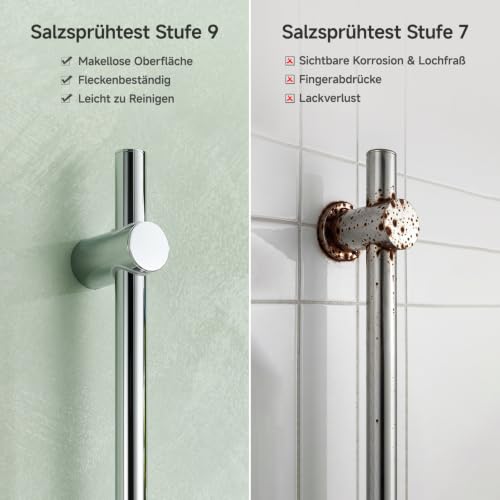 Auralum Duschset ohne Armatur mit Duschstange 90cm Edelstahl & 6-Funktionen Filter Duschkopf mit Schlauch 1.5m… – Ansicht 6