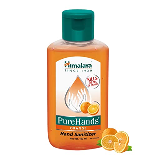 Himalaya Herbals Pure Hands Hand Sanitizer - 100 ml (Orange)
