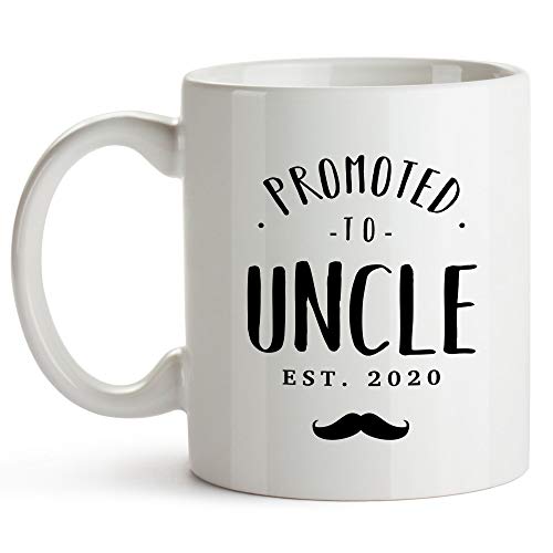 YouNique Designs Only The Best Brothers Get Promoted To Uncle Mug, 11 Ounces, Uncle Pregnancy Announ - //coolthings.us