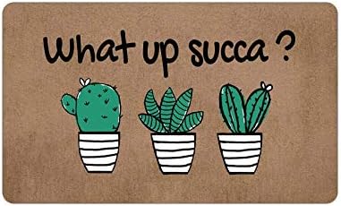 What Up Succa Funny Welcome Doormat Gift Home Decoration Mat Ooutdoor Indoor Rug Funny Entry Decor Indoor/Outdoor Area Rug 18X30 Inch