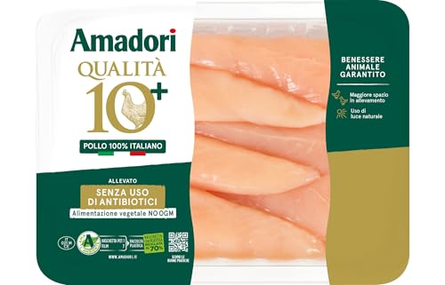 Amadori Qualità 10+ Controfiletti di Petto di Pollo 0,400 kg