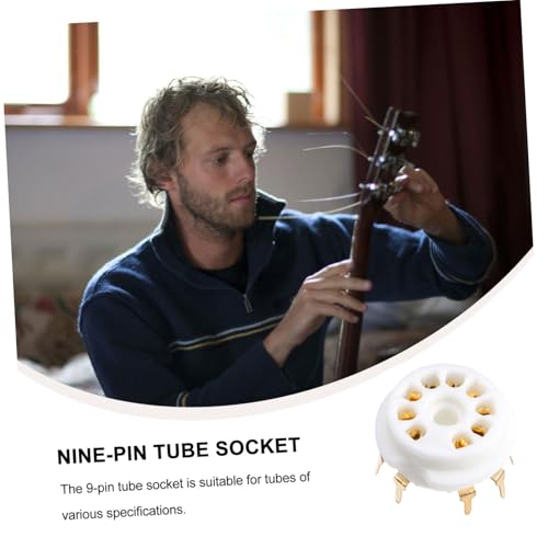 Base de tubo de vacio de 9 pines para PCB compatible con 12ax7 pack de 4 3