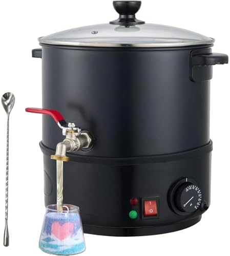 20L Candle Wax Melter - Large Heating Pot with Adjustable Temperature Control, Non-Stick Melting Kit & Precision Nozzle for DIY Candle Making & Home Fragrance Supplies