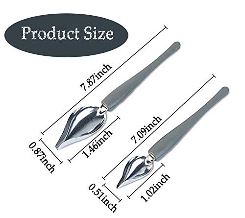 Set di 5 Cucchiai da Cucina in Acciaio Inox con Beccuccio Affusolato e
