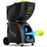 PUSUN PT-MAX C Flaggschiff-Tennis- & Padelball-Maschine: App-Steuerung, 12 Trainingsmodi, interne Oszillation, 87 MPH, 8H Akku, 120-Ball Kapazität, für Tennis & Padel für Profis bis hin zu Trainern