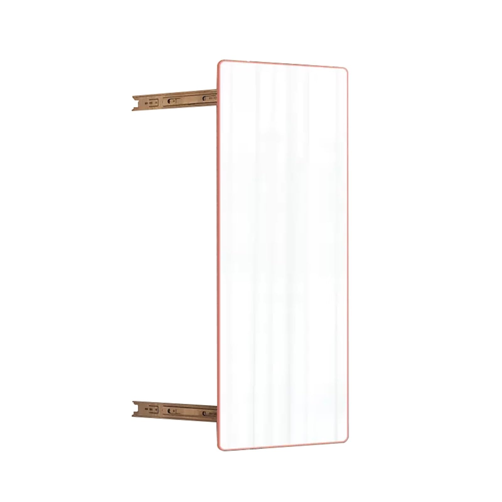 Niewidoczne lustro do szafki przesuwnej z obrotowymi teleskopami składane konstrukcja na całej długości zintegrowane lusterko do szafy - 110 x 35 cm