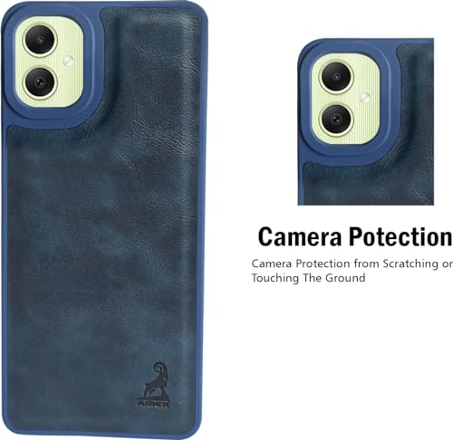 Image of AIBEX Shield Compatible with Samsung Galaxy A05 / Samsung Galaxy F05 / Samsung Galaxy M05 Back Cover | Flexible Vegan Leather | Full Camera Protection | Raised Edges | Super Soft-Touch | Bumper Case