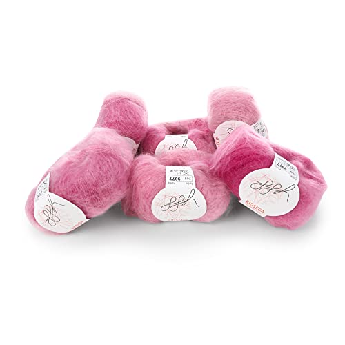 ggh Kidseda Box - 6 Balls - Mohair Wool with Silk for Knitting - Colour 209 - Rosamelated, 209 - Rosamelized - Image 3