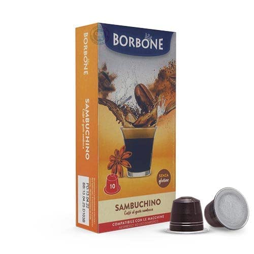Per un dopo pasto sfizioso o per la tua pausa prova le capsule Borbone “Caffè e Sambuca”: la carica del caffè e il sapore unico della Sambuca si uniscono per regalarti il gusto di un momento speciale, tutto per te
