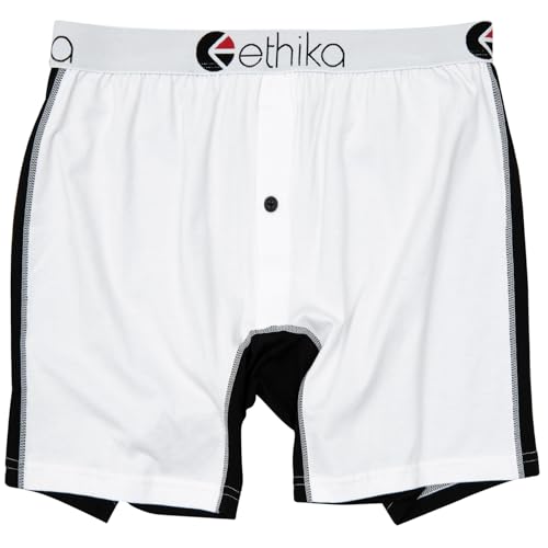 Ethika Men’s Cotton Boxer Brief, Alternate Shorts (Solid colors)