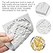 Pofflujent 4 Pcs Baroque Style Silicone Molds Curlicues Scroll Lace Fondant Molds Relief Flower Mould Filigree Mold 3D Sculpted for Gummy Sugar, Cupcake Topper, Polymer Clay, Crafting Projects