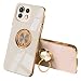 Produktbild SEEKOO Schutzhülle für Xiaomi 11 Lite 5G NE/Xiaomi Mi 11 Lite, ultradünn, elegant, aus weichem Silikon, Galvanik-Design, stoßfest, TPU-Gel, 360-Grad-Rotation, Rosa
