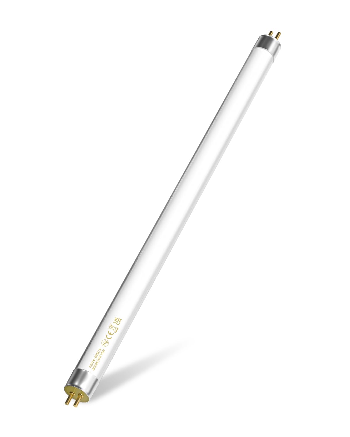 Lamptobe T4 16W Fluorescent Tube 480MM Cool White 4000K G5 2-Pin, 1-Pack