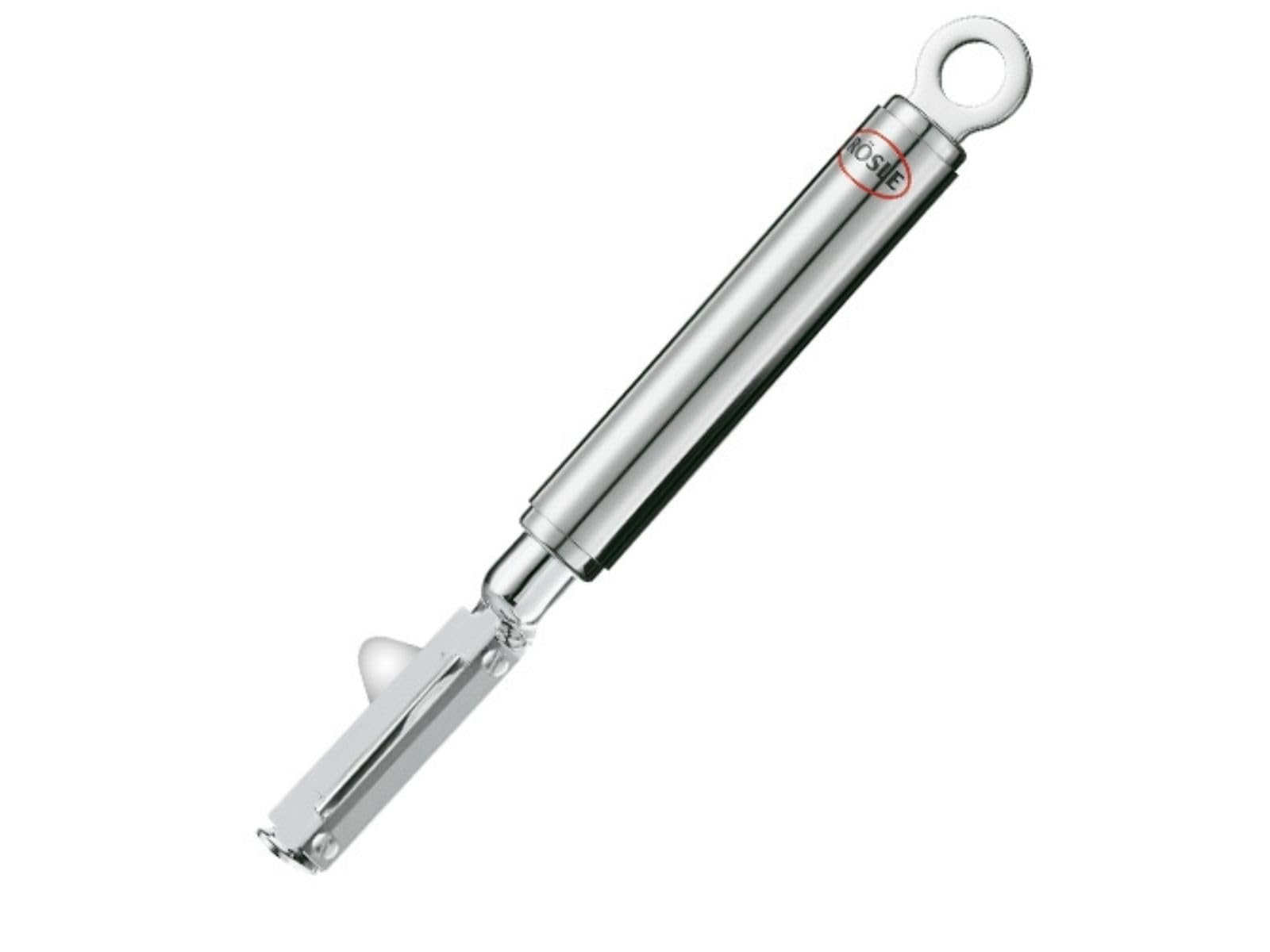 RÖSLE Pendulum Peeler for Right-Handed Users, High Quality, Fruit and Vegetable Peeler, 18/10 Stainless Steel, High-Gloss/Matt, Silver