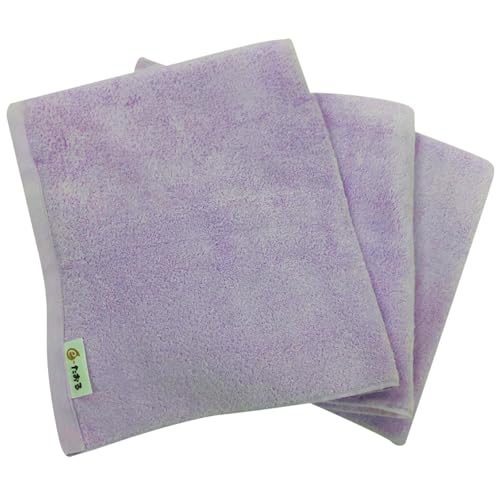 泉州タオル(Senshu towel) e-たおる ミニバスタオル 3枚(パープル)34cm×120cm 国内製造