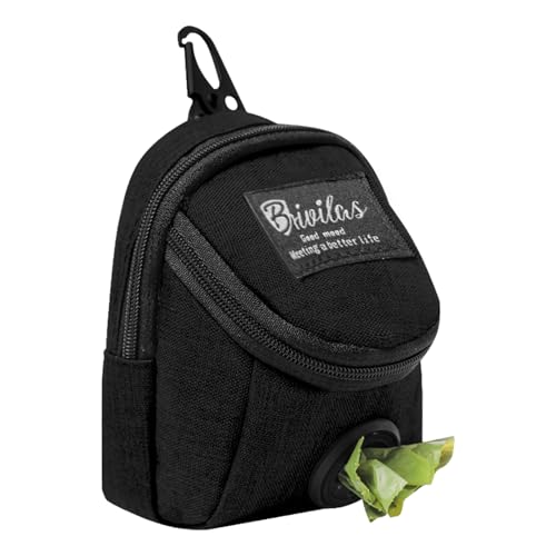 YILANJIN Leckerlitasche für Hundetraining, Kotbeutelspender für Hunde, integrierter Kotbeutelspender, Leckerlibeutel Hundeleckerli Tasche für Gassigehen Reisen Spaziergang