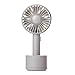 SuDeLLong Wentylator biurkowy mini ręczny do akademika biura domu szary wentylator USB (kolor: Szary, rozmiar: Wentylator oscylacyjny)