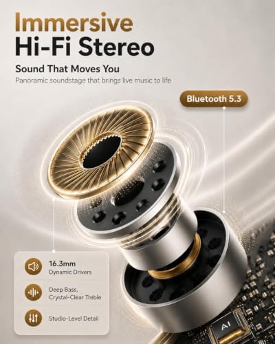 Image of Boytond Ultra Open Ear Earbuds, Comfort Clip On Earbuds, Wireless Bone Conduction Headphones with Bluetooth 5.3, Fast Charging Fast Charging for Running, Sports, and Travel, Crystal Black