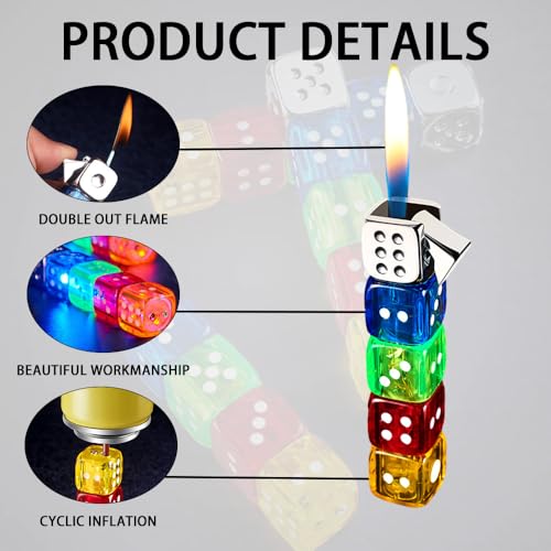 Encendedor recargable de butano con diseño retro miniatura 6
