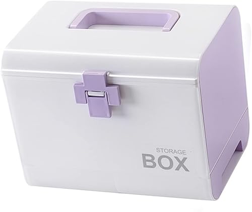 Miniatura 7 de IMIKEYA Caja de almacenamiento de medicina botiquín de primeros auxilios Caja de almacenamiento Material plástico Pastilla Cajón de medicamentos