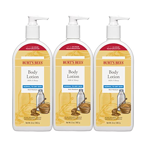 Burts Bees Body Lotion for Normal to Dry Skin with Milk & Honey, 12 Oz (Package May Vary) - image 3