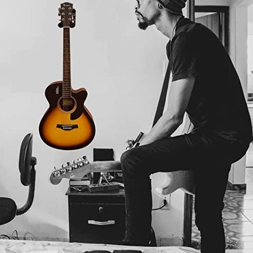 Fkka Guitar Wall Mount Hanger, Ukulele Mount, Steel Guitar Hangers For Wall, Guitar Hook Holder For Bass, Guitar, Violin, Black #TOP4