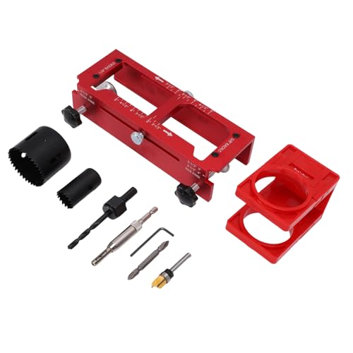 Kit d'installation de serrure de porte en aluminium FTVOGUE avec gabarit de charnière