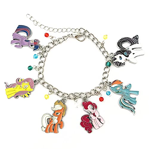 Dreamwater Anime Cartoon Metal My Littl Pony Charm Bracelet Gifts For Girl Woman #TOP1