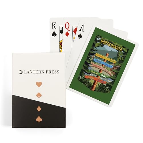 Baraja de cartas Poker 52 naipes North Dakota