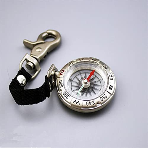 Brújula outdoor metálica con correa y lanyard miniatura 7