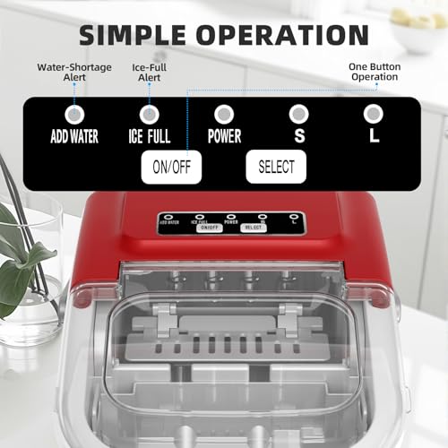 Image of Antarctic Star Countertop Ice Maker, Portable Ice Machine