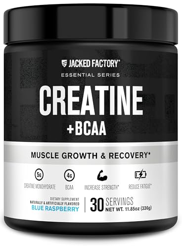Jacked Factory Creatine + BCAAs - Creatine Monohydrate + BCAA