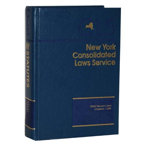 New York Consolidated Laws Service (CLS) (2008 Session Laws, Chapters 1