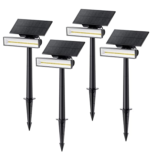 Consciot Brightest Solar Spotlight, 54 LEDs Solar Spot Lights Outdoor, Solar Lights Outdoor Waterproof IP67, Outdoor Spotlight for Yard Garden Tree House Wall, 4 Pack Consciot Brightest Solar Spotlight, 54 LEDs Solar Spot Lights Outdoor, Solar Lights Outdoor Waterproof IP67, Outdoor Spotlight for Yard Garden Tree House Wall, 4 Pack