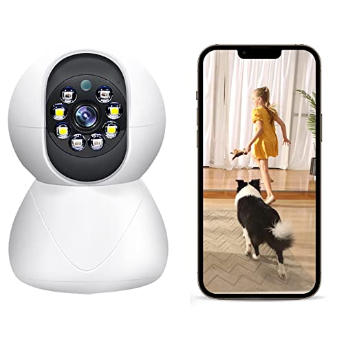 Lovskoo Indoor Security Cameras Wireless, Baby Camera With 355° View, 3Mp Wifi Camera For Home With Motion Detection, Night Vision, Two Way Audio, Mobile Tracking Alarm Gift For Men, Women #TOP7