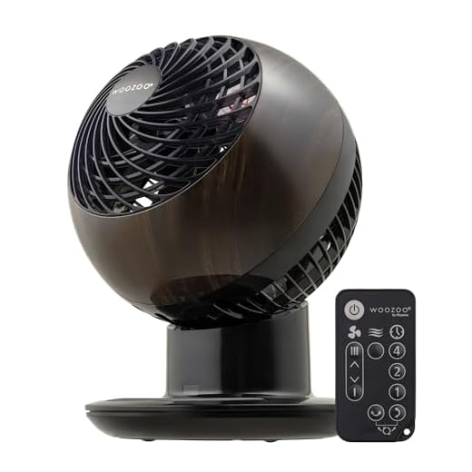 Iris Ohyama Woozoo, 30m², Ventilador de mesa, Aspecto madera/Negro, 5 velocidades, Mando a distancia, Oscilación, Silencioso, Potente, Escritorio, Portátil, Sobremesa, Fan, Ventoinha, PCF-SC15T