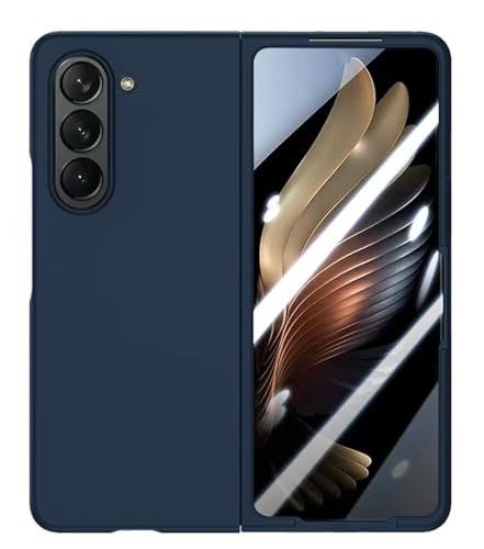 Image of amazon basics Liquid Silicone Case Cover for Samsung Galaxy Z Fold 6 (Blue)