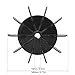 5 PCS Direction Connection Fan Blade 13mm 10-Blade Impeller with Engineering Plastic Material for Air Compressor Motor Fan Accessory