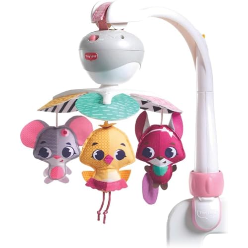 Tiny Love Mobile de Voyage, 3-in-1 Mobile Musical Lit Bébé Portable, 0+ Mois, Mobile Bebe Poussette, Multi-usage avec 3 Connecteurs, 5 Mélodies, 30 Minutes de...