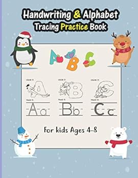 Paperback Handwriting & Alphabet Tracing Practice Book For Kids: Alphabet Tracing & Handwriting Practice Book for Kids Ages 2-8. Learn without tears. Book
