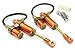 Integy RC Model C26651ORANGE 100mm Piggyback Shock(2) w/Internal Spring for 1/10 SCX-10, SCX10 II, SCX10 III